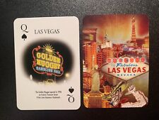 single/swap playing card  LAS VEGAS  Queen  of Spades GOLDEN NUGGET OPENED 1946