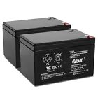 2 Pack Casil 12v 12ah F2 Sealed Lead Acid AGM Rechargeable Deep Cycle Battery