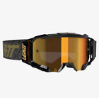 NEW Leatt 5.5 Velocity Dirt Bike Adult Goggles Black/Gold Mirror Lens Oakley Fox