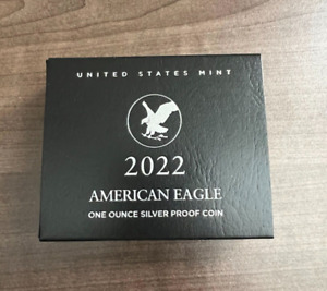 2022 S Proof American SILVER Eagle Coin One Ounce San Francisco 1oz Box COA 22EM