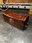 Chinese Leather Jewelry Pillow Box Scroll Box Well Made