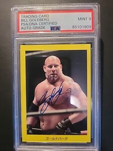 Bill Goldberg Signed WWF WWE Japanese Card Autograph - PSA 9 Auto PSA/DNA Cert
