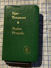 GIDEONS POCKET BIBLE Psalms Proverbs New Testament Green KJV King James Version