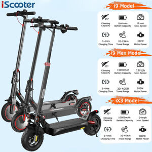 iScooter 500W/800W Electric Scooter Foldable High Speed Adults Kick E-scooter