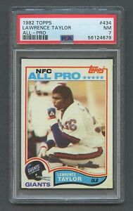 1982 Topps Football LAWRENCE TAYLOR RC #434 PSA 7 NM New York Giants Rookie