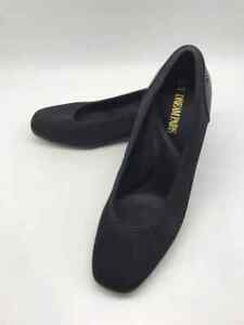 Pre-Owned Dream Paris Black Size 8.5 Slip On Heels
