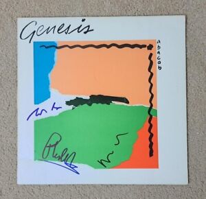 GENESIS BAND SIGNED 'ABACAB' ALBUM VINYL RECORD JSA PHIL COLLINS TONY BANKS MIKE