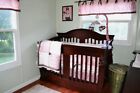 Cocalo Daniella Baby Princess Crib Bed Set Elegant Pink Brown Organza 12 Piece