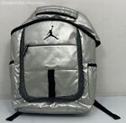 Nike Air Jordan Jumpman Backpack Adjustable Shoulder Straps Chrome Silver-Tone