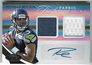 RUSSELL WILSON 2011 PANINI TOTALLY CERTIFIED ROOKIE AUTO AUTOGRAPH JERSEY 74/499