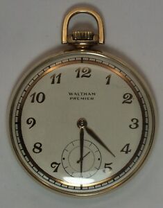 Waltham Premier Colonial CANCO Retirement 12S 17J 1941 Pocket Watch Runs LH484