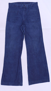 C5301 VTG Men's Denim Utility Trousers Military Jeans Size 31