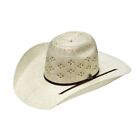 Ariat Men's Bangora Straw Ivory & Brown Cowboy Hat A73240