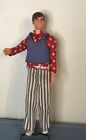 1972 Mod Ken #1829 Red,White & Wild Complete Outfit & Busy Talking Ken Doll 1196