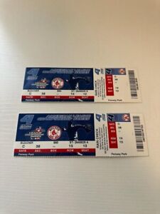 New Listing2004 New York Yankees vs Boston Red Sox Unused TWO Ticket Stubs GAME 4 **MINT