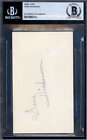 Gene Hickerson Beckett BAS Vintage Signed 3x5 Index Card Autograph