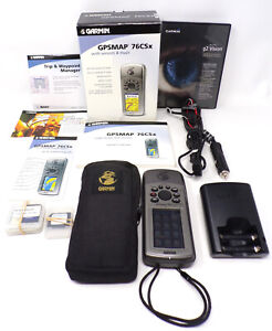 Garmin GPSMAP 76CSx GPS in Box w/ Accessories Bundle Tested Works