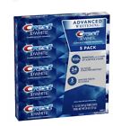 Crest 3D White Advanced Whitening Toothpaste, 5.2 oz 5-count New sealed