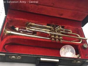 Gold Beginner & Advanced Musical Instrument Standard Trumpet With Carry Case