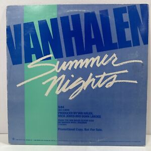 New ListingVan Halen PROMO 12” Vinyl SUMMER NIGHTS Rare PRO-A-2523 Hagar~ NM / VG