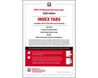 NFPA 70 2020 NEC (National Electrical Code) or Handbook Self-Adhesive Index Tab