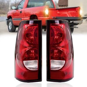For 1999-2006 Chevy Silverado 1500 2500 3500/ 99-03 Gmc Sierra Red Tail Lights (For: 2000 Chevrolet Silverado 1500)