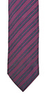 ARMANI COLLEZIONI Men's 100% Silk Multicolor Dual Stripe Tie 59