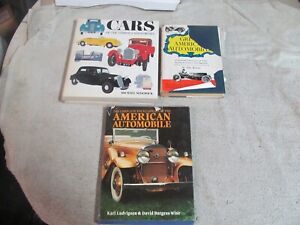 New Listing(3) VINTAGE HARDCOVER CAR BOOKS, CARS 1930'S & 1940'S, AMERICAN AUTOMOBILE ETC.