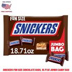 SNICKERS Fun Size Chocolate Candy Bars, 18.71 oz Jumbo Bulk Candy Bag