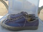 Converse Jack Purcell Shoes Mens 10.5  Low Top Skateboarding Black Blue Sneakers