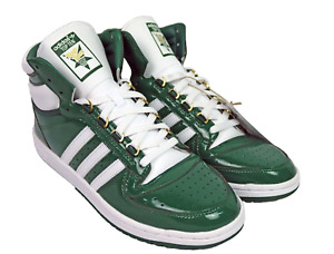 Adidas Top Ten High Size 10.5 Men's Basketball Shoes Dark Green Patent. FZ6192