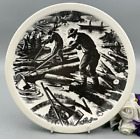 Wedgwood Logging New England Industries Plate Designed by Clare Leighton.