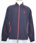 FootJoy FJ Golf Blue Red Full Zip Jacket Windbreaker Mens Size Large Minor Flaw