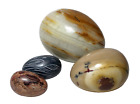 Vintage Eggs Onyx Marble Stone Brown Collection 4