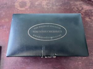 Vintage House of Staunton Staunton Chessmen with Box. 3.75