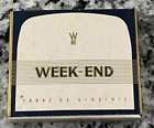 Vintage WEEK-END CIGARETTE PACK DISPLAY BOX NO TOBACCO