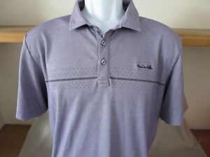 New Travis Mathew Performance Button Up Purple Shirt Golf Men's Size Large