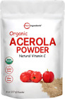 Pure Acerola Cherry Powder Organic, Natural Organic Vitamin C for Immune System