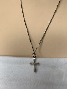 Small Cross Necklace Sliver Unbranded Cute