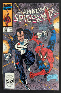 1990 Marvel Comics The Amazing Spider-Man #330 Erik Larsen Art Punisher