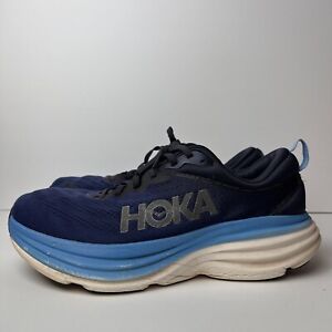 Hoka One One Mens Bondi 8 1123202 OSAA Blue Running Shoes Sneakers Size 11D