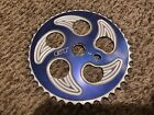 GT Overdrive Sprocket 44t Old School BMX Performer Rare blue Gear Chainring