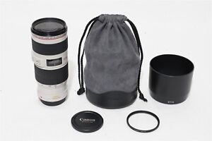 Canon EF 70-200mm f/4 L IS USM Lens EXCELLENT EOS DIGITAL Camera 5D 7D 90D + UV