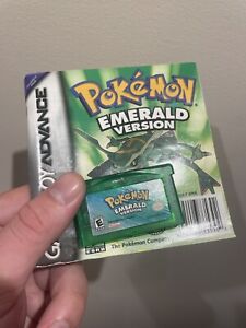 Pokemon Emerald (Nintendo Game Boy Advance, 2005) Authentic Tested - Dry Battery