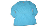 L.L. BEAN Button 3/4 Sleeve Pullover Tunic Empire Waist Sweater Top Angora Blend