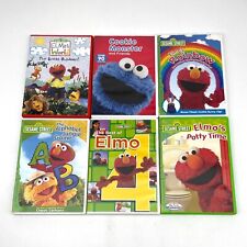 Lot of 6 Sesame Street Elmo DVDs Elmo’s World Cookie Monster Potty Time Alphabet