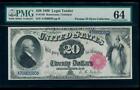 AC Fr 140 1880 $20 Legal Tender PMG 64 tougher type and Fr# !!!