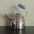 Vintage Michael Graves Stainless Steel Tea Kettle with Whistle Spout Teapot