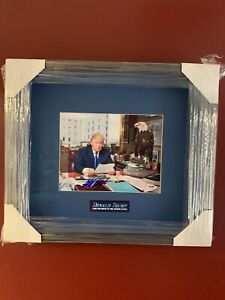 Donald Trump autographed 8x10 professionally matted & box frame PSA auth ON SALE
