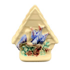 New ListingShawnee Blue Birds & Flowers Wall Pocket Vase Planter - Vintage - USA - 6 1/4